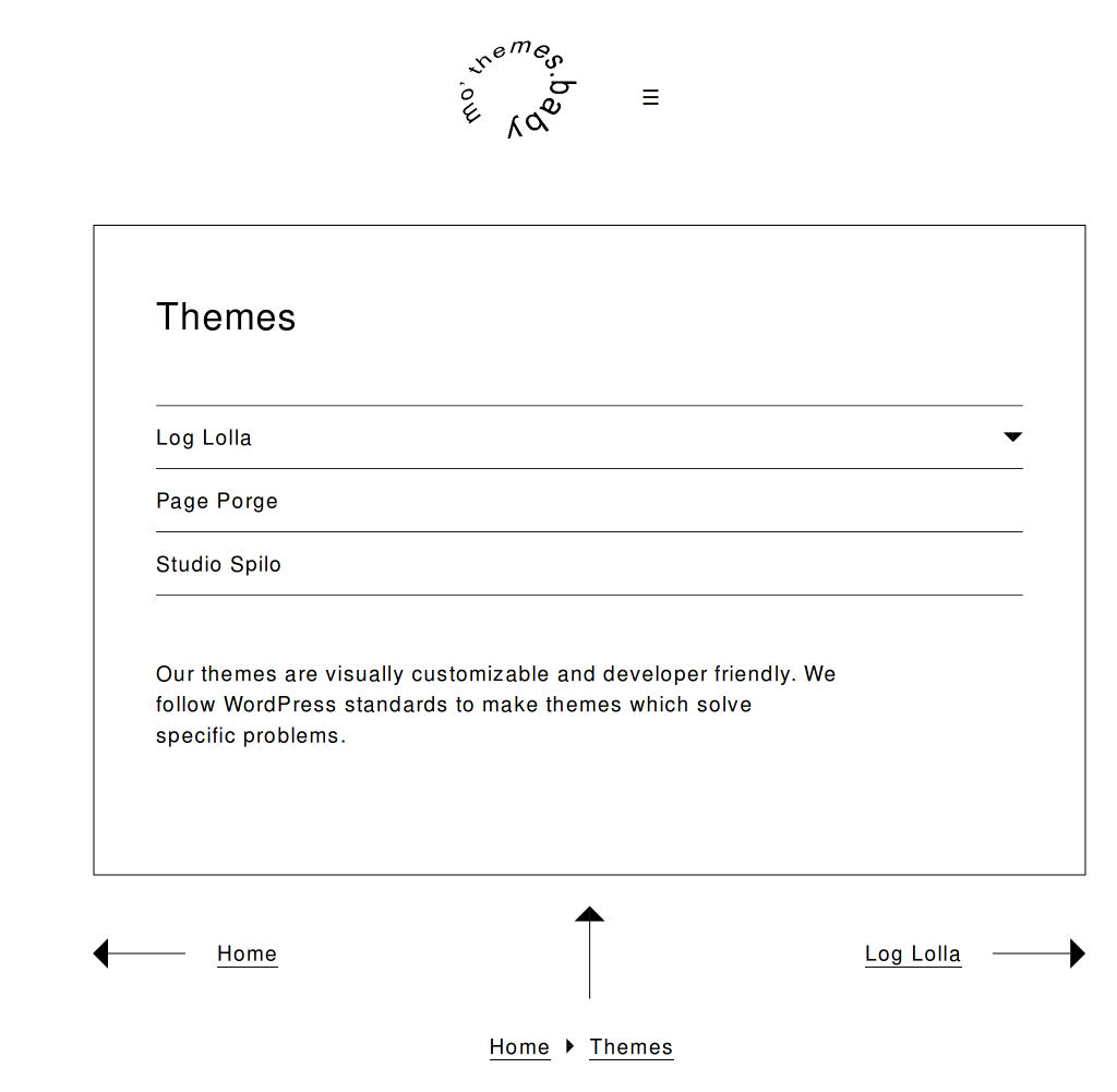 Human Friendly Design - A Mo'Themes Baby product page screenshot